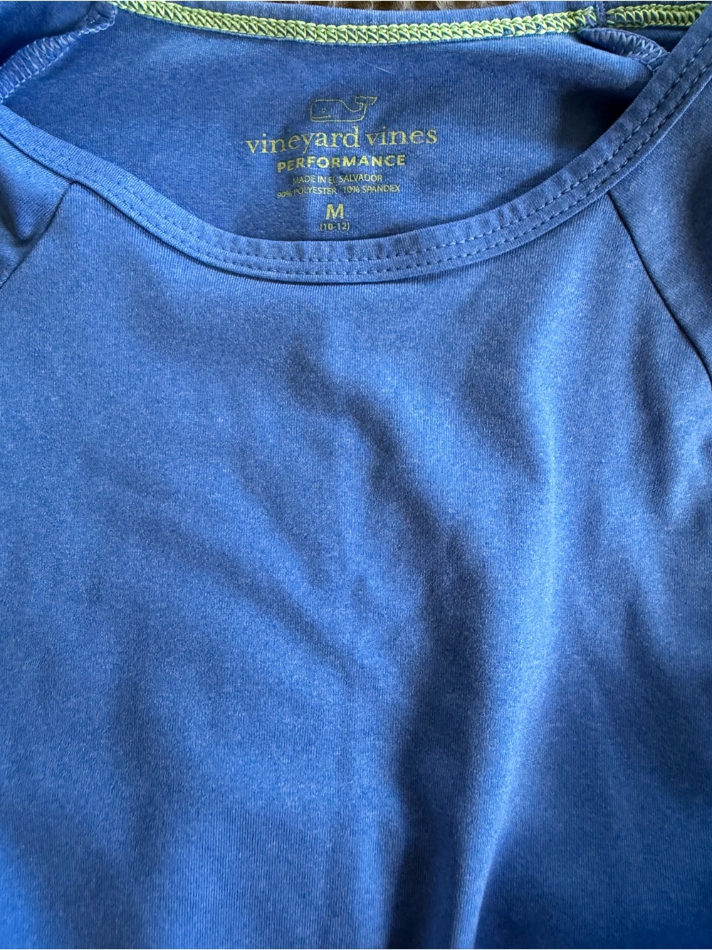 Vineyard Vines Kids Navy Blue Performance Long Sleeve Tee